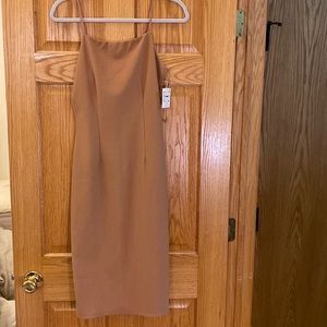 Tan Midi Dress
